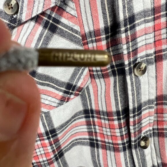 Rip Curl Big Boys Ranchero Hoodie Flannel Shirt Size S Surfing Skater Streetwear - Picture 4 of 10